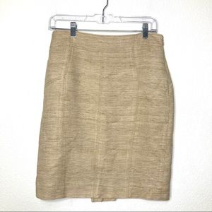 Ann Taylor Beige Khaki Pencil Skirt